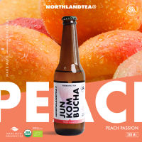 Organic Jun Kombucha Peach Passion 280 ml. - คอมบูชา Probiotic ธรรมชาติ - สร้างจุลินทรีย์ที่ดีในร่างกาย ช่วยขับถ่าย - Northlandtea