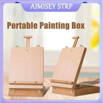 24 Pack Mini Wood Display Easel Wood Easels Set For Paintings Craft Small  Acrylics Oil Projects 