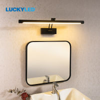 LED Led Wall Lamp Bathroom Mirror Light 8W 12W AC90-265V Wall Sconces Indoor Fixture Waterproof Vanity Light Black Silver