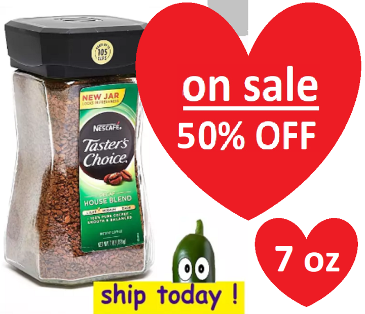 Nescafe Taster's Choice House Blend Decaf Instant Coffee 198g Tasters