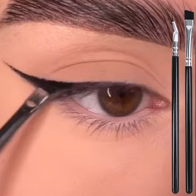 Thin Eyeliner Make Up Brush Fine Liner Brushes Professional Small Angled Eyebrow Brush High Quality Brow Eye Contour Makeup Tool Makeup Brushes Sets