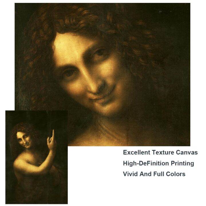 saint-john-the-baptist-ภาพวาดผ้าใบบนโปสเตอร์และพิมพ์-leonardo-da-vinci-คลาสสิกที่มีชื่อเสียงภาพ