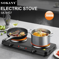 เตาแม่เหล็กไฟฟ้า 2หัว sokany  electric stove  เตาพกพา อุปกรณ์ห้องครัว กำลังไฟ 2000W