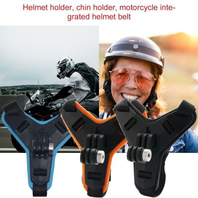 ♞ Motorcycle Helmet Chin Strap Mount for GoPro Hero9/8 Accessories Action Camera Moto Helmet Support Stand Holder for Go Pro