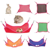 Tempat Tidur Gantung Hewan Peliharaan Tempat Tidur Gantung Musim Panas Mesh Bernapas untuk Chinchilla Kelinci Mainan Ayunan Gantung Hamster Tidur Perlengkapan Hewan Peliharaan Kecil