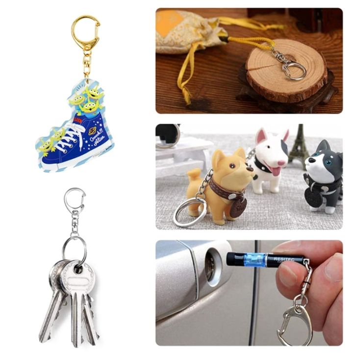10-pcs-key-ring-with-chain-d-snap-hook-split-keychain-metal-key-ring-hardware-with-8mm-open-jump-ring-and-connector