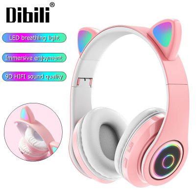 Cat Ears Earphones Wireless Earpieces Music Stereo Bluetooth Headphone With Mic Earbuds Fone Gamer Headset Kid Gifts For Xiaomi