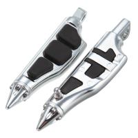 Chrome Stiletto Pegs Foot pegs Footpegs Footrests Fit For Yamaha Road Star All Year Motorcycle