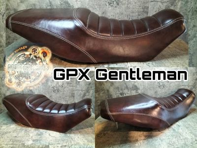 เบาะแต่ง gpx gentleman 200 cc เบาะGTM เบาะตรงรุ่น gpx gentleman (เหมาะสำหรับรถมอเตอร์ไซต์สไตล์วินเทจ) คาเฟ่ รุ่น gpx gentleman