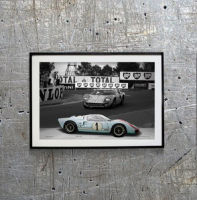 24 Hours Of Le Mans GT40 Mk IV Vintage Classic Car Poster Print On Canvas Painting Home Decor Wall Art Picture For Living Room