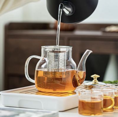 กาน้ำชาสวยๆ พร้อมใส้กรองสแตนเลส304 茶壶 H-4001 ขนาดบรรจุ 400ml สินค้าพร้อมส่ง