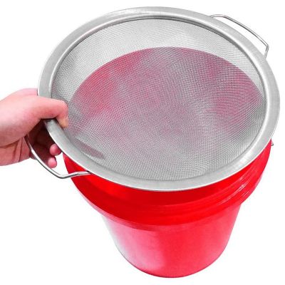 Paint Strainer Mesh Stainless Steel Paint Emulsion Honey Funnel Filter Cover Filter Tool Product 60-Mesh 11.4Inch Width