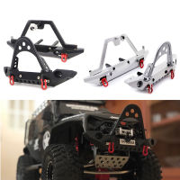 อลูมิเนียมด้านหน้าด้านหลังกันชน Bull Bar W ยางอะไหล่สำหรับ1:10 Axial SCX10 JEEP SCX10 II 90046 90047 TRX-4 TRX4 RC รถ