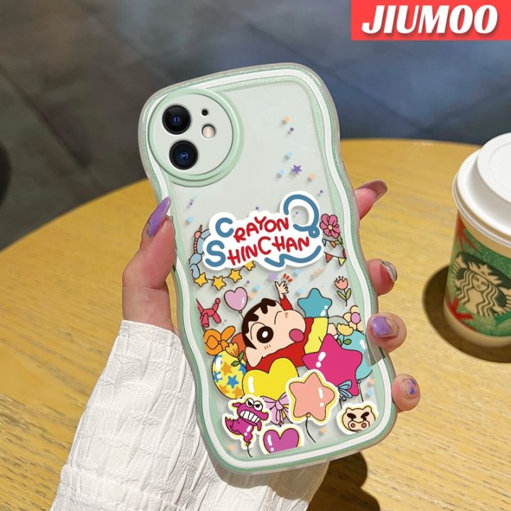 jiumoo-เคส-a52s-กาแล็คซี่ปลอกสำหรับ-samsung-5g-a52-4g-a52-5g-เคสการ์ตูนดินสอสีหน้าแข้งแฟชั่นที่สร้างสรรค์ลายคลื่นเคสโทรศัพท์โปร่งใสเคสป้องกันเลนส์กล้องซิลิโคนนิ่มเคสใสกันกระแทก