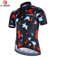 X-TIGER แขนสั้นเสื้อเจอร์ซีย์นักปั่น Mans MTB จักรยานเสื้อผ้า Breathable จักยานแข่งถนนเสื้อผ้า Sportswear Ropa Ciclismo