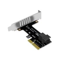 PCI อย่างรวดเร็วอะแดปเตอร์ X4ต่อ U.2 SFF-8643สำหรับ U.2 PCIe NVMe SSD อะแดปเตอร์ FJK3825