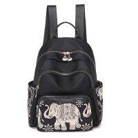 [COD] fabric backpack cross-border large-capacity ethnic student schoolbag Chi Leopard womens bag fashion big