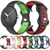 Dual Color Soft Silicone Strap For Google Pixel Watch Watch Active Bands Replacement Wrist Band Watchband Bracelet