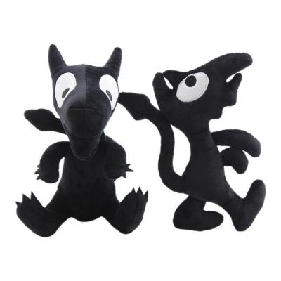Stuffed Black Demon Toy Soft Fluffy Hugging Decor Soft Doll Toy Hot Movie Character Black Demon Friend 20cm For Sofa Home impart