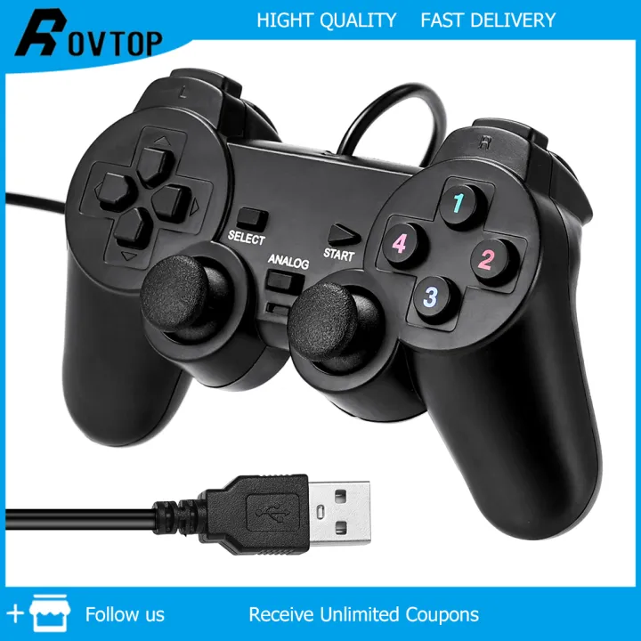 Republikeinse partij eigenaar Net zo Rovtop PS2 Shape Gamepad Joy Games Stick Analog USB Joy Game For PC Computer  Game Controller | Lazada PH