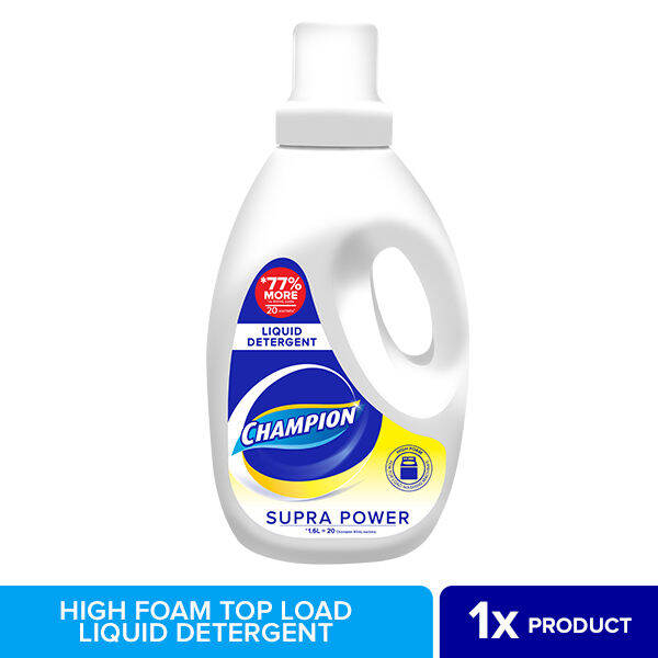 Champion Liquid Detergent High Foam Top Load 1.6L Bottle Lazada PH