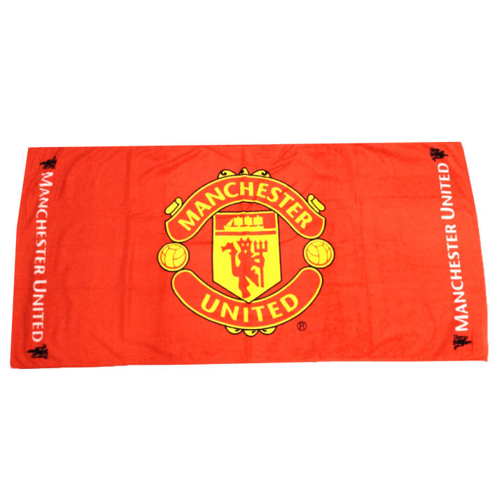 **ลิขสิทธิ์แท้** ผ้าเช็ดหน้า Man United 002 ผ้าเช็ดหัว ทีมสโมสร แมนเชสเตอร์ยูไนเต็ด (16x32 นิ้ว) Towel ManU Manchester United