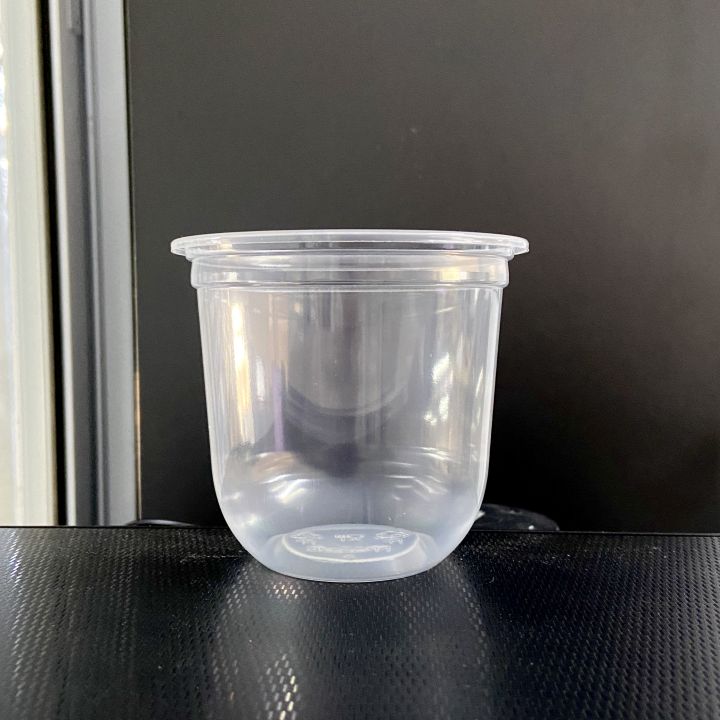 แก้วพลาสติกpp-12-ออนซ์-แก้วแคปซูล-แก้วทรงแคปซูล-ปาก-95-มิล-50ใบ