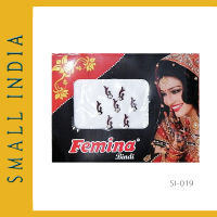 {**ส่งฟรี**} SMALL INDIA ?? Lady Fashion Multicolored Bindi สติ๊กเกอร์ ?? Face Jewels Forehead Tikka