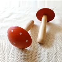 ☾ DIY Wooden Darning Mushroom Patchwork Tool Mending Pants Clothes Socks Weaving Crafts Needle Holder Thread Sewing Accessories
