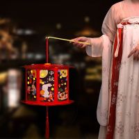 ❃✣☬ Puzzle Mid-Autumn Festival Lantern Toy Handmade DIY Revolving Lantern Portable Children Creative Luminous Toy Pendant Gift