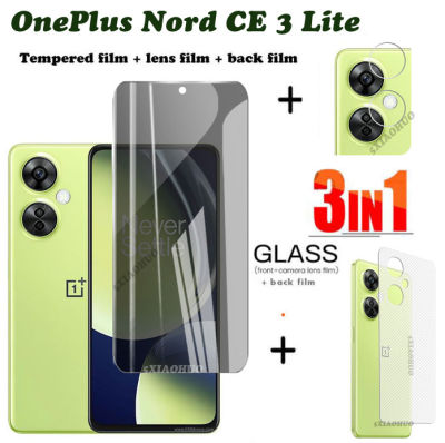 OnePlus Nord CE 3 Lite 5G กระจกนิรภัย ป้องกันหน้าจอขนาดเล็ก OnePlus Nord 3 5G อุปกรณ์ป้องกันเลนส์กล้องถ่ายรูปคลุมทั้งหมดหน้าจอกระจกความเป็นส่วนต