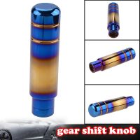 Rhyming Universal Manual Plating Color Gear Shift Knob Electroplating Burnt Blue Aluminium Alloy Fit For HONDA Car Accessories