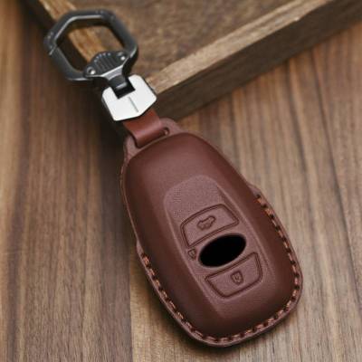 Genuine Leather Car Key Cover Case for Subaru Forester Outback XV Legacy Keyring  Shell