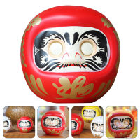 WINOMO ความมั่งคั่งของญี่ปุ่น Daruma Figurine เซรามิก Daruma Piggy Bank Daruma เครื่องประดับร้านอาหาร Piggy Bank