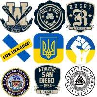 Ukraine Patches for Clothing Iron on Transfers for Clothing Thermoadhesive Patches for Backpacks Custom Label Sticker Applique Haberdashery