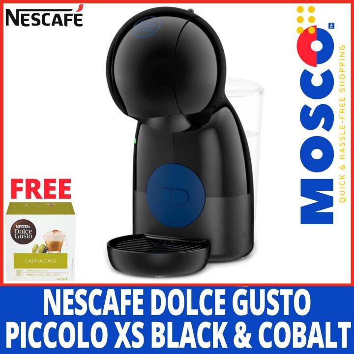 Nescafe Dolce Gusto Piccolo XS Black & Cobalt FREE Nescafe Dolce Gusto