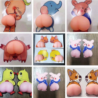 Cute Soft Butt Car Body Bumper Silicone Stickers Protection