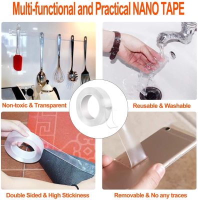 3M Nano Tape Double-Sided Adhesive Tape Traceless Waterproof Adhesive Tape For Bathroom Kitchen Sink Tap Gel Sticker Dropship Adhesives Tape