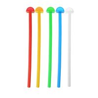 Plastic Birdcage Perch 5 Pack Parrot Bird Standing Stick Grinding Claw Bar for Small Bird Easy to Install Random Color