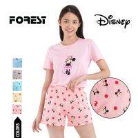 COD x WLD0011X เลือกสีได้ ( 100% Forest ผ้าฝ้าย - 1 ) Disney สําหรับสุภาพสตรี กางเกงบ็อกเซอร์ขาสั้น ชิ้น