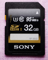 Sony 32GB UHS-I Class 10 SDHC Memory Card (SF-32UZ) 95MB/s Original Genuine, protected against water, dust, UV light,  static, temperatures from -13 to 185°F