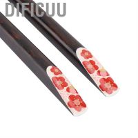 Dificuu 1 Pair Handmade Japanese Style Wooden Chopsticks Sticks Set Value Gift anti-slip