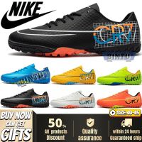 【 Pym Quo 】 Ready Stock  CR7 TF Mens Outdoor Soccer Shoe Turf Indoor Soccer Futsal Shoes Kasut Bola Sepak