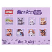 Block Hsanhe 30003 Animals Creative Brick Variant ชุดตัวต่อจิ๋ว สัตว์โลกน่ารัก ของเล่นเด็ก