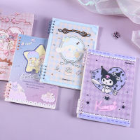 Sanrio น่ารัก Kuromi Cinnamoroll อะนิเมะ Kawaii โน๊ตบุ๊คที่ถอดออกได้น่ารัก Melody ของฉันการ์ตูนมือหนังสือของขวัญสำหรับเด็ก