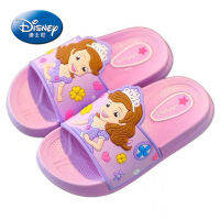 2022 Summer Childrens Casual Indoor Slippers For Girls Lovely Sofia Princess Shower Room Shoes Kids Soft Bottom Slipper