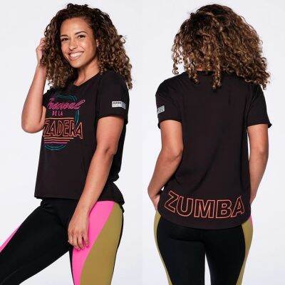 ใหม่ เสื้อผ้าผู้หญิง zumba in motion top z1t 0160 x1