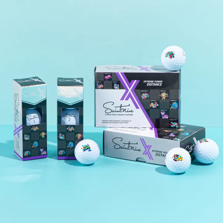 Counter genuine Saintnine X threelayer ball golf boxed ball golf ball
