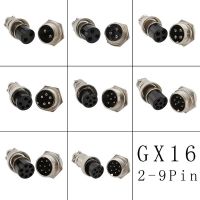 Gx16 Connector Butting Aviation Connectors Male and Female Microphone Plug Socket Docking Wire Joint Code 2345678 9Pin