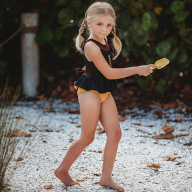 TILAMEHO Bộ Bikini Áo + Quần Phong Cách Đơn Giản Mới Mùa Hè 2022 Đồ Bơi Công Chúa Cổ Tích Dễ Thương Đồ Bơi Công Chúa 2-8 Tuổi Bộ Hai Mảnh Xẻ Tà Miễn Phí Vận Chuyển Tối Đa thumbnail